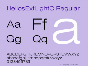 HeliosExtLightC OTF 1.0;PS 001.001;Core 116;AOCW 1.0 161 Font Sample