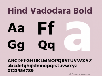 Hind Vadodara Bold Version 1.001;PS 1.0;hotconv 1.0.86;makeotf.lib2.5.63406; ttfautohint (v1.5.33-1714) -l 8 -r 50 -G 200 -x 13 -D latn -f gujr -w G -W -c -X 