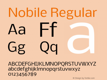 Nobile Version 001.001 Font Sample