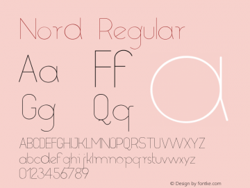 Nord-Light Version 1.000 Font Sample