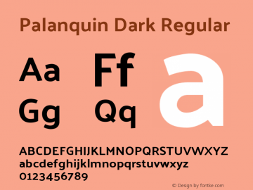 Palanquin Dark Regular Version 1.001图片样张