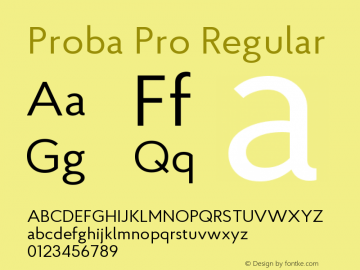 ProbaPro-Regular Version 001.000;com.myfonts.konstantynov.proba-pro.regular.wfkit2.4cav图片样张