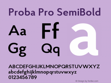 ProbaPro-SemiBold Version 001.000;com.myfonts.konstantynov.proba-pro.semi-bold.wfkit2.4caw图片样张