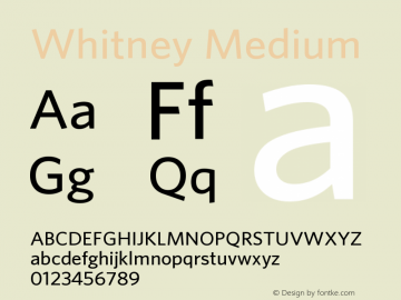 Whitney-Medium Version 2.200 Pro (Latin-X, Greek, Cyrillic-X)图片样张