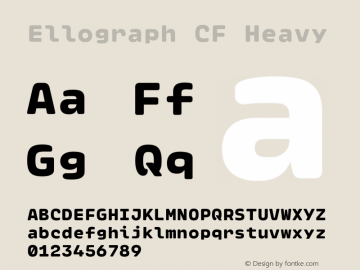 Ellograph CF Heavy Version 1.000图片样张