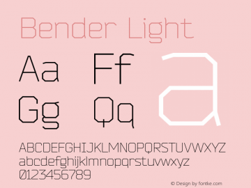 Bender-Light Version 1.000 2009 initial release图片样张