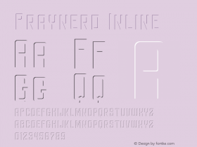 Braynerd-Inline Version 1.000 Font Sample