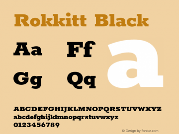 Rokkitt Black Version 3.001图片样张