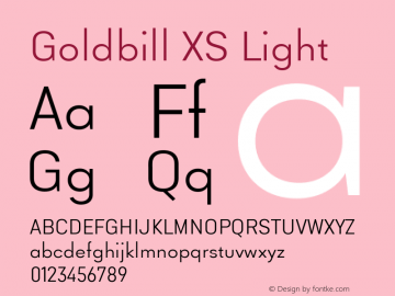 Goldbill XS Light Version 1.000图片样张