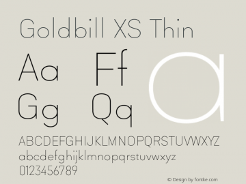 Goldbill XS Thin Version 1.000图片样张