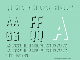 QueenStreet-DropShadow Version 1.0图片样张