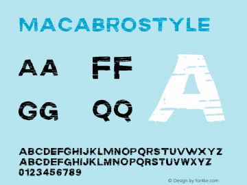 ☞MACABROSTYLE Version 1.000;PS 001.001;hotconv 1.0.56;com.myfonts.easy.rodrigotypo.macabro.style.wfkit2.version.4hbK图片样张