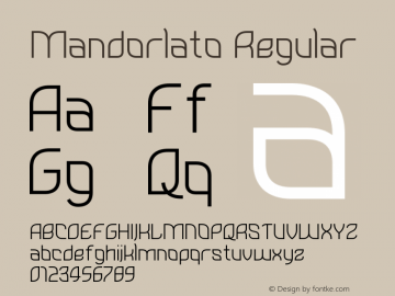 Mandorlato Version 1.000;PS 001.000;hotconv 1.0.70;makeotf.lib2.5.58329 Font Sample