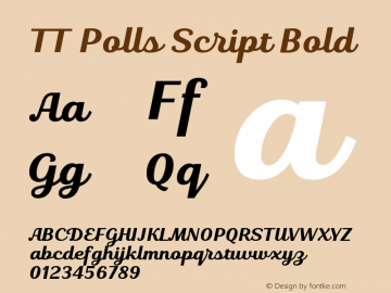 TT Polls Script Bold Version 1.000图片样张