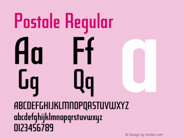 Postale Regular Version 1.00图片样张