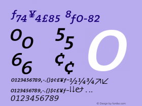 TheSerif Italic 1.0图片样张