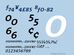 TheSerif Italic 1.0图片样张