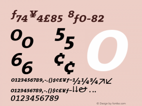 TheSerif Italic 1.0图片样张