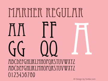 Marner Regular Unknown Font Sample