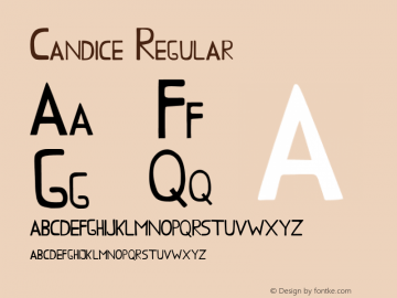 Candice-Sans Version 1.000 Font Sample