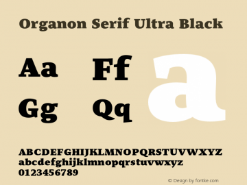 OrganonSerif-UltraBlack 001.002图片样张