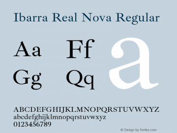 Ibarra Real Nova Regular Version 1.014图片样张