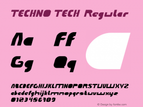 TECHNO TECH Version 1.00;August 28, 2019;FontCreator 11.5.0.2430 64-bit Font Sample