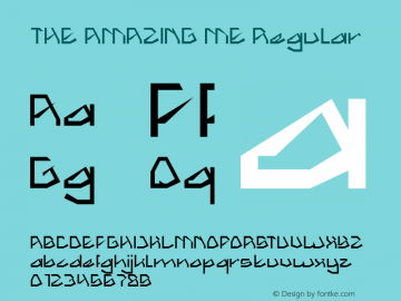 THE AMAZING ME Version 1.00;September 2, 2019;FontCreator 11.5.0.2430 64-bit Font Sample