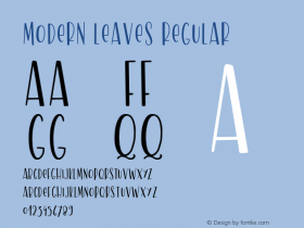 ModernLeaves Version 1.00;February 9, 2020;FontCreator 11.5.0.2430 64-bit Font Sample