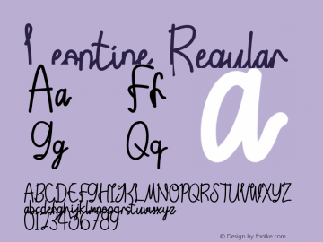 Leontine Version 1.00;February 16, 2020;FontCreator 12.0.0.2525 32-bit Font Sample