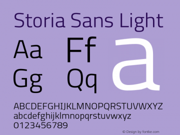 Storia Sans Light Version 60.001;March 5, 2020;FontCreator 12.0.0.2522 64-bit图片样张