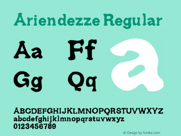 Ariendezze Regular 1.1图片样张