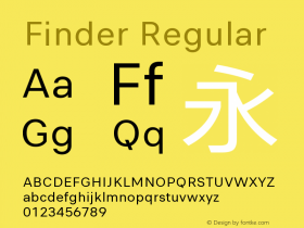 Finder Regular Version 1.0图片样张
