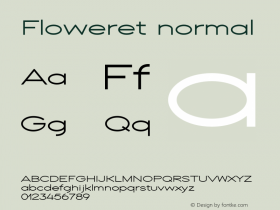 Floweret Version 1 Font Sample
