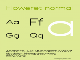 Floweret Version 1 Font Sample
