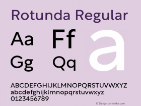 Rotunda-Regular 1.0 Font Sample