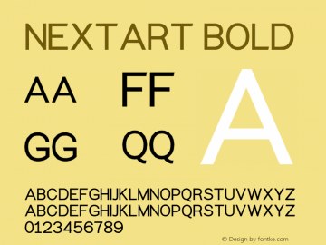 Nextart Bold Version 1.00;March 5, 2020;FontCreator 11.5.0.2422 64-bit Font Sample