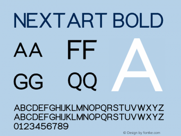 Nextart Bold Version 1.00;March 5, 2020;FontCreator 11.5.0.2422 64-bit Font Sample