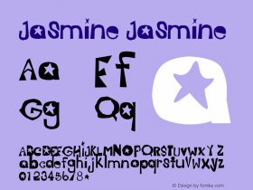 Jasmine Jasmine JasminePlain Version 1.0 Font Sample