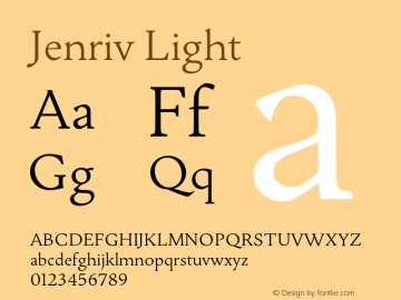 Jenriv Light Version 1.184;hotconv 1.0.109;makeotfexe 2.5.65596图片样张