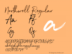 Northwell 1.000 Font Sample