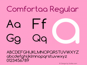 Comfortaa Version 2.001 Font Sample