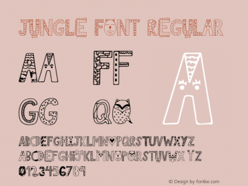 Jungle Font Regular Version 1.000图片样张
