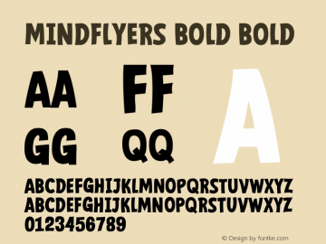 Mindflyers Bold Mindflyers Bold © The Branded Quotes. 2019. All Rights Reserved Font Sample