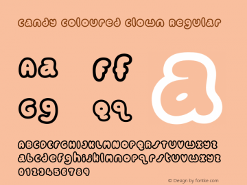Candycolouredclown 001.001 Font Sample