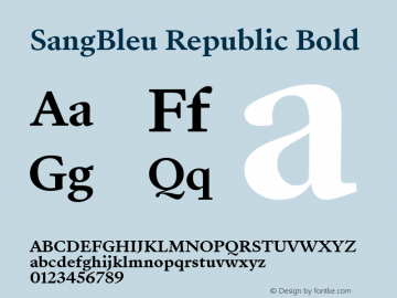 SangBleu Republic Bold Version 2.500图片样张
