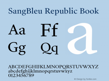 SangBleu Republic Book Version 2.500图片样张