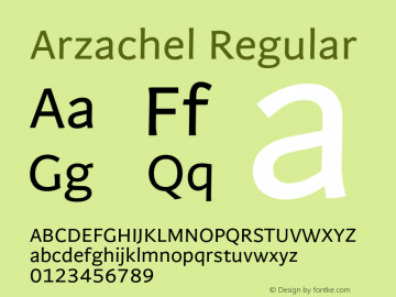 Arzachel-Regular 1.000 Font Sample