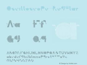 Oscilloscope Regular Version 1.0 Font Sample