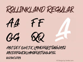 Rollinkland Version 1.00;March 12, 2020;FontCreator 11.5.0.2427 32-bit Font Sample